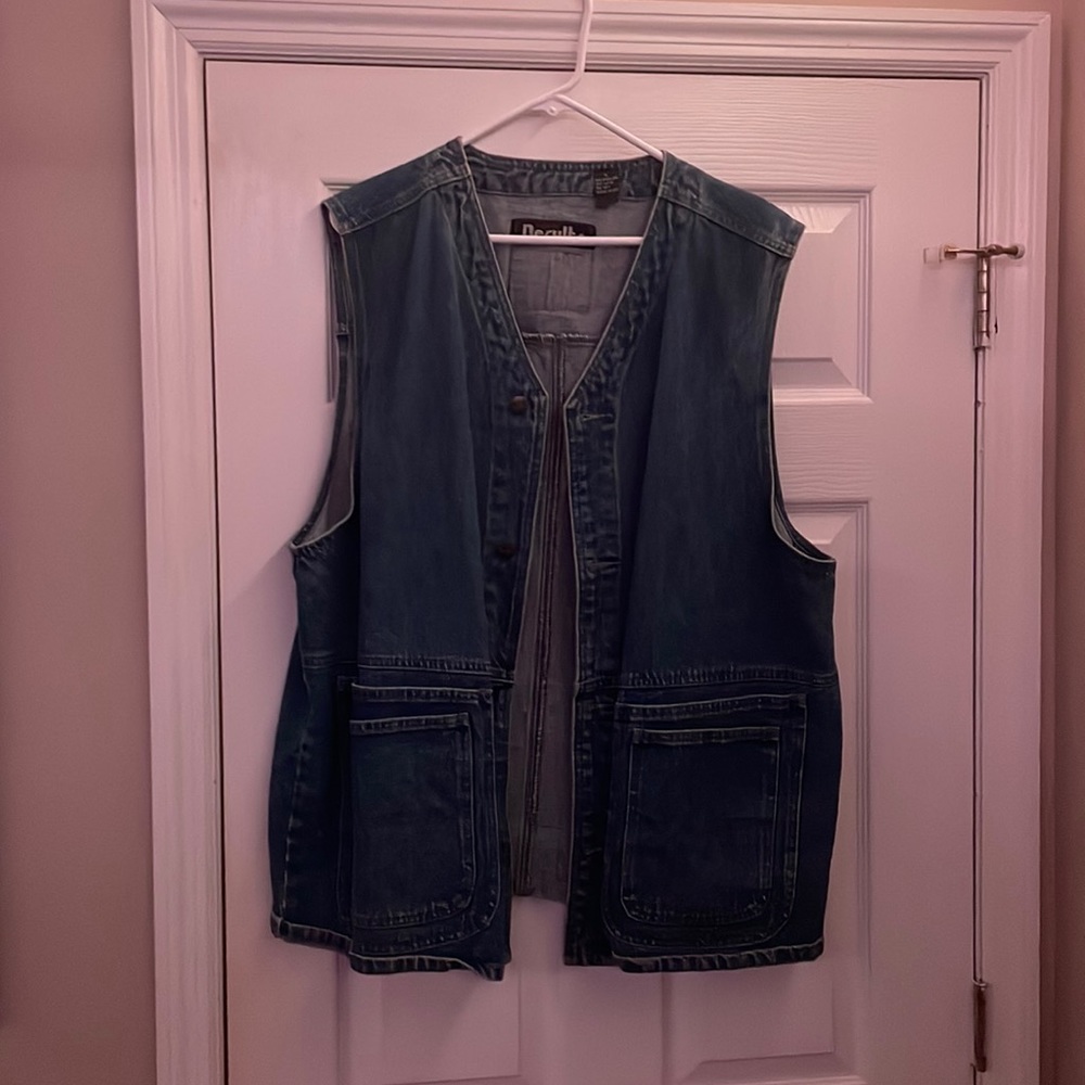 Vintage style denim vest